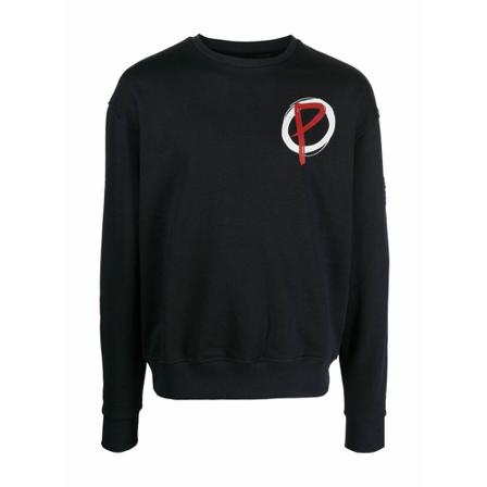 Peuterey, Round-neck Knitwear Zwart, Heren, Maat:L