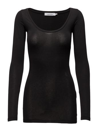 Sik Solid 265 T-shirts & Tops Long-sleeved Svart Samsøe Samsøe