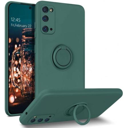 Samsung S20 Stöttåligt Skal Med Ringhållare Camshield Rosa