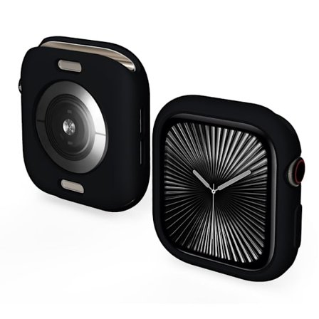 Apple Watch Series 10 42 mm ENKAY HAT PRINCE Candy Color TPU-klockfodral stötsäkert skydd - Svart