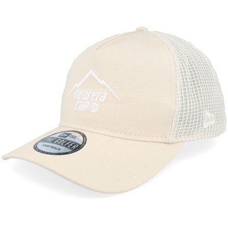New Era - Beige trucker Keps - Ne Outdoor Golfer Pc Newera Stone A-Frame Trucker @ Hatstore