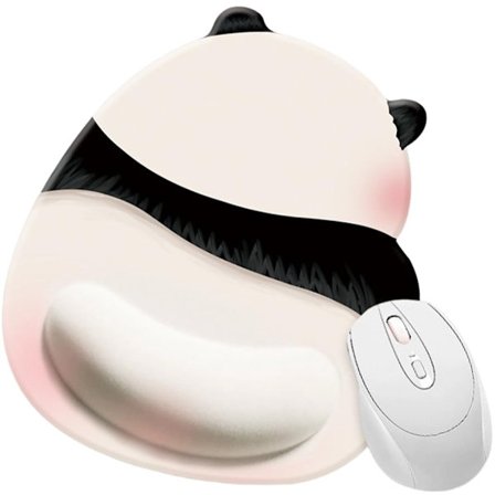 Musematte med gelpute, ergonomisk musematte, ergonomisk musematte med håndleddsstøtte med myk gelpute, ergonomisk sklisikker base og hevet design