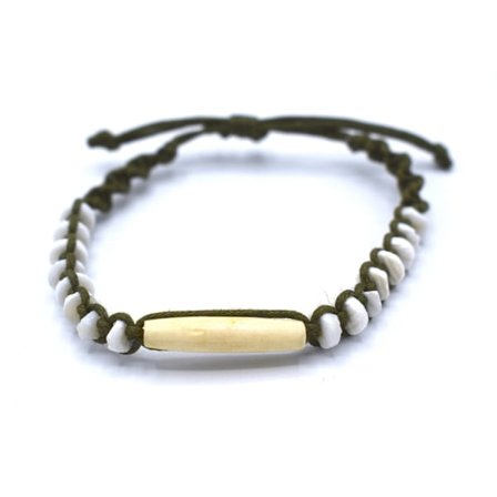 Perlearmbånd med hvite perler