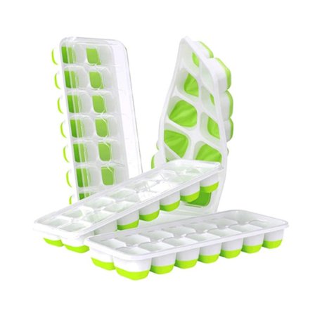 Isbitsform - 14 Isbitar - Ice Cube Tray Grön / Vit