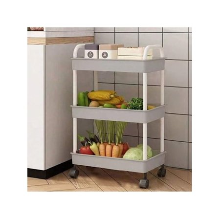 Flerlags hjulstativ for kjøkken, gulv, soverom, barnesnacks, mobilt bad, oppbevaringsstativ for bad, hjemmeoppbevaringsstativ