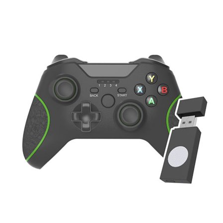 2,4G trådlös Gamepad Double Vibration Gaming Controller för en S/One X/Series X/PC Inbyggt batteri