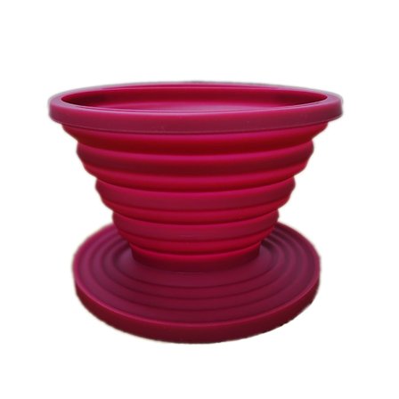 Sammenklappelig Camp Pour Over Kaffe Drypper til Camping, Genanvendelig Sili