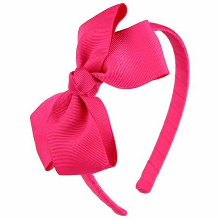 Fashion sød rød sløjfe pandebånd til piger småbørn ensfarvet hårpynt