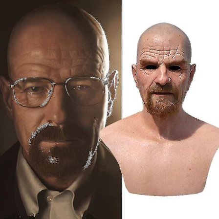 Realistiska gubbmasker i latex för fester