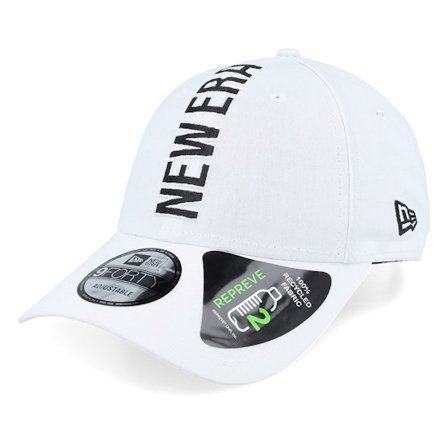 New Era - Wit adjustable Cap - Repreve 9FORTY White/Black Adjustable @ Hatstore