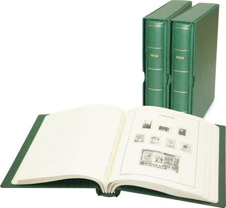 Færøerne - SF-frimærkealbum 1919-2024 - 2 album med kassetter