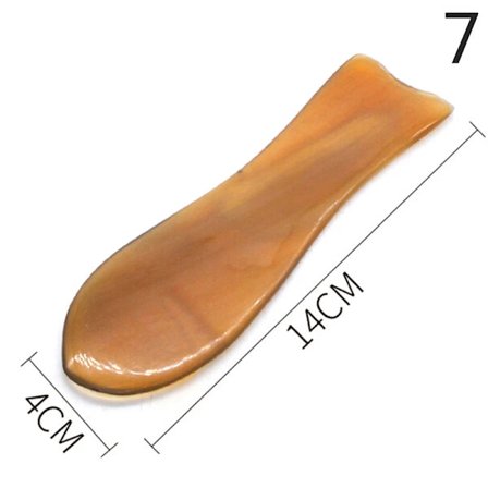 Gouache Skraber Natursten Gua Sha Kam til Hoved Kropsmassage Meridian Skrabning Zoneterapi Blodcirkulation Jade Terapi Værktøjer