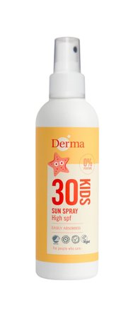 Derma Solspray Kids SPF 30 200 ml, Skincare, Skincare Til Børn, Solcreme Til Børn