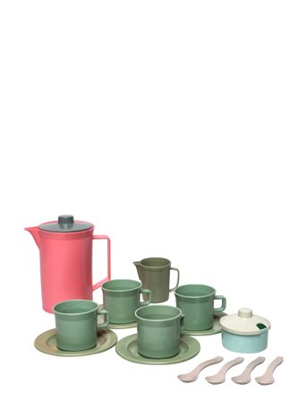 Dantoy Green Bean Coffee Set In Net 17 Pcs - Multi/patterned - ONE SIZE