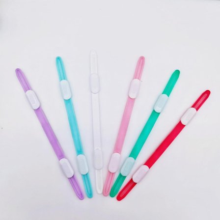 60 kpl värilliset kulmaklipsit Läpinäkyvä kolmiopidike Tietojen tallennus