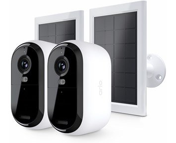 Arlo Essential 2 FHD 2-pack + 2 Solar Panels - Bundle - 2 st övervakningskameror och 2 st solcellsladdare