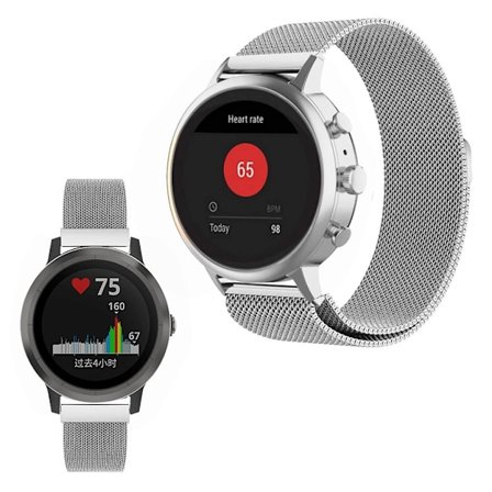 Garmin Vivoactive 4S klockarmband i rostfritt stål - Silver