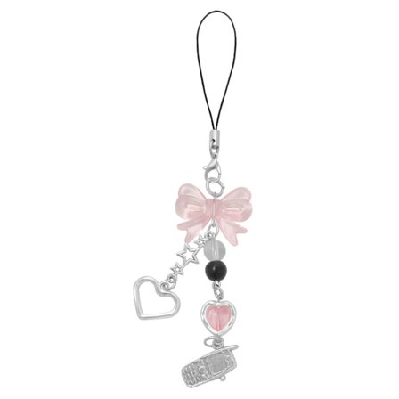 1-4 Søte telefonanheng, Millennium telefonanheng, Jordbær Sommerfugl Stjerne Telefonanheng, Nøkkelringer, AirPods Kameraanheng