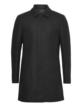 Sb Collar Check 2 W Coat Black French Connection