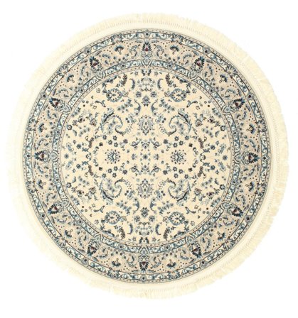 Nain Florentine Blanc Crème/Beige Rond Petit Oeko-Tex Tapis