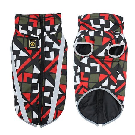 Tuulenpitävä koiran talvitakki, lämmin koiran takki heijastavilla raidoilla, koiran takki vedenpitävä talvi lämmin takki pienille, keskisuurille ja 