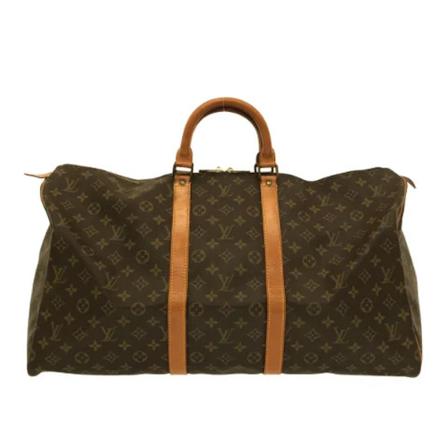 Louis Vuitton Vintage Pre-owned Keepall 55 Monogram Väska brun, Dam Vintage Väskor, Dam, Storlek: ONE SIZE