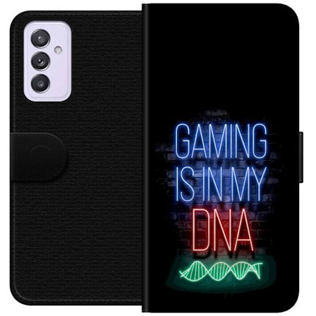 Yhteensopiva Lompakkokotelo Samsung Galaxy A82 5G Viktor Gyökeresin muotokuva vihreässä paidassa, jossa on leijonamotiivi ja intensiivinen vihreä tunn