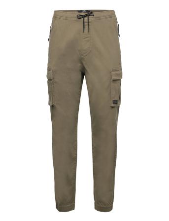 Hco. Guys Pants Trousers Cargo Pants Khakigrønn Hollister