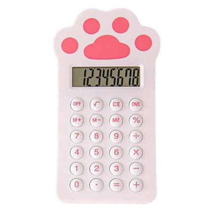 Kalkylator Tecknad Morot Jordgubbe Katt Tass Form Kalkylator Kompakt Bärbar Mini Kalkylator för Skola Kontor QingHai