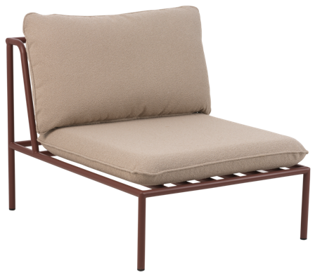 Brafab Collier Modulsoffa mittdel Zin Red/Teddy Beige, Utemöbler