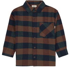 My Little Cozmo Jacob Plaid Shirt Brown - Tops - 12 years - Brown