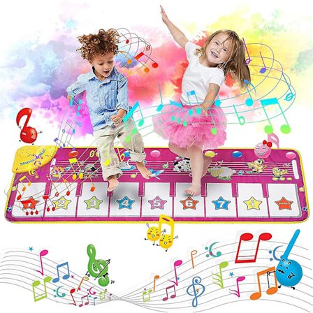 Leikkipiano Matto Tanssimatto Pianon Näppäimistö Piano Matto, Musiikkimatot Kosketus Musiikillinen Matto Yhteensopiva Vauvan Taaperon Poikien Ja 