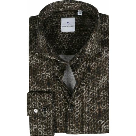 Blue Industry Shirt , Bruin , Heren , Maat: 5XL