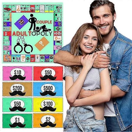 Adultopoly Brädspel för Par Adultopoly Dejtkvällsspel Roligt Interaktivt Relationskortspel Konversationskort för Par