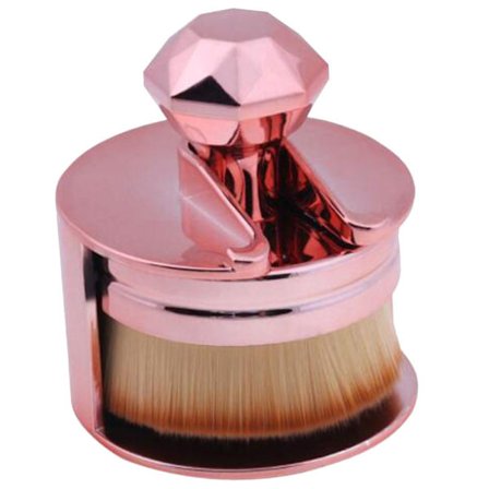 Mjuk Oval Makeupborste med Perfekt Lagringslösning
