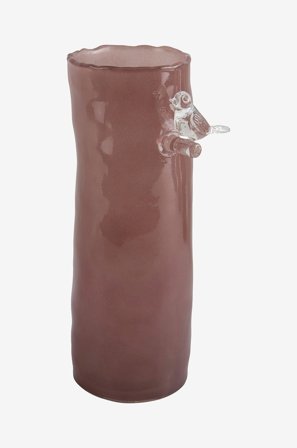 Present Time - Vase Bird On Branch Large - Rosa - Krukker & vaser - Fra Homeroom