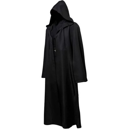 GraduationMall Sith-Robe för Vuxna Halloween Jedi-Kappa med Huva Riddare Darth Sidious Star Wars Cosplay Kostym M