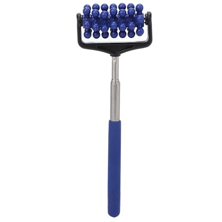 Teleskooppinen hierontarulla selkälihaksille, säädettävä selän, pään ja käsivarren hierontarulla lihasten rentoutumiseen, tummansininen