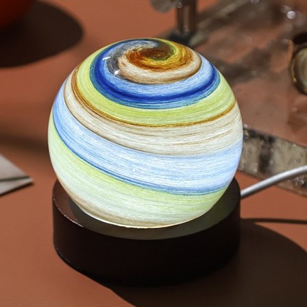 Födelsedagsmånadskonstglober nattlampa 3D-tryckt månlampa för sängbord barnrum dekorativ liten lampa