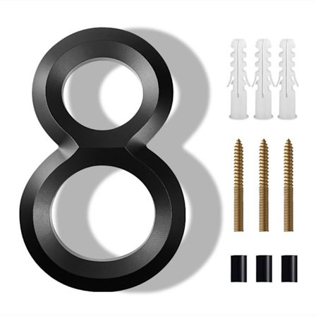 8" kelluva talonumero moderni talonumero 8 8