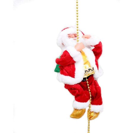 Klättrande Jultomte på Rep Inomhus och Utomhus Elektrisk Jultomte Klättring Perfekt Jultomte Juldekoration
