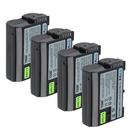 2800mAh EN-EL15C EN-EL15 batteri för Nikon Z5, Z6, Z6 II, Z7, Z7II D7000 D7100 D7200, D850 D750 D7500 D810 D500 D800