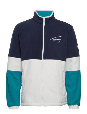 Tjm Mix Media Retro Jacket Sweatshirts & Hoodies Fleeces & Midlayers Multi/mønstret Tommy Jeans