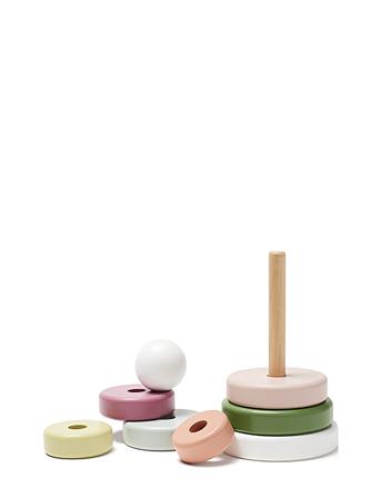 Stacking Rings Edvin Toys Baby Toys Educational Toys Stackable Blocks Monivärinen/Kuvioitu Kid's Concept