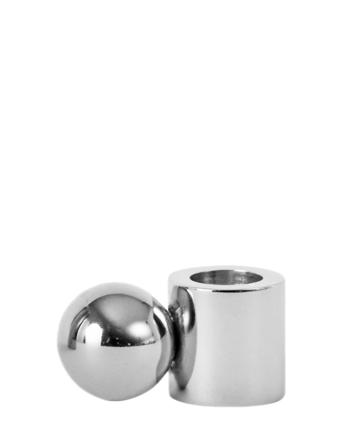 Palloa Candleholder - Low Home Decoration Candlesticks & Tealight Holders Candlesticks Silver OYOY Living Design