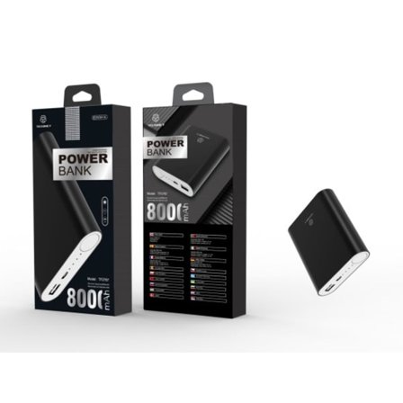 Powerbank 8000Mah 1A 1Usb Snabb och Stabil Laddning