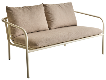 Brafab Bendt Soffa 2-sits Pearl White/Teddy Beige, Utemöbler