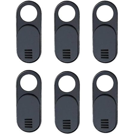 Webbkameraskydd, Kameraskyddsskjutreglage, 6-pack Ultratunna Laptop-kameraskyddsskjutreglage (svart)