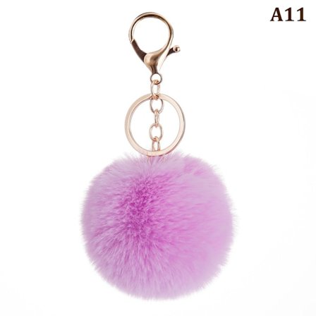 8cm e Key Soft Fluffy Fur Ball Nøkkelring Fluffy Key Chains Trink