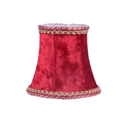 Stofskærm til lampe, stofskærm til lampeskærm, tilbehør til lampeskærm, boligindretning, passer til væglampe (rød)